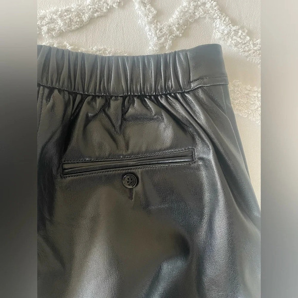 Banana Republic Vegan Leather Tapered Pant - Picture 5 of 10